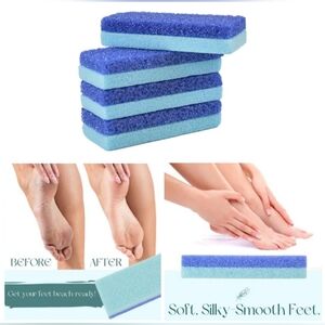 New Mantello Pumice Stone for Feet (4 Pack) Dead Skin Callus Remover Scrubbers